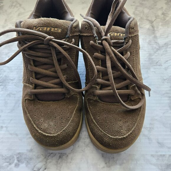 VINTAGE VANS WESTCHESTER BROWN SUEDE/BROWN GUM SKATE SHOES MEN'S SIZE US 9 - Picture 1 of 6